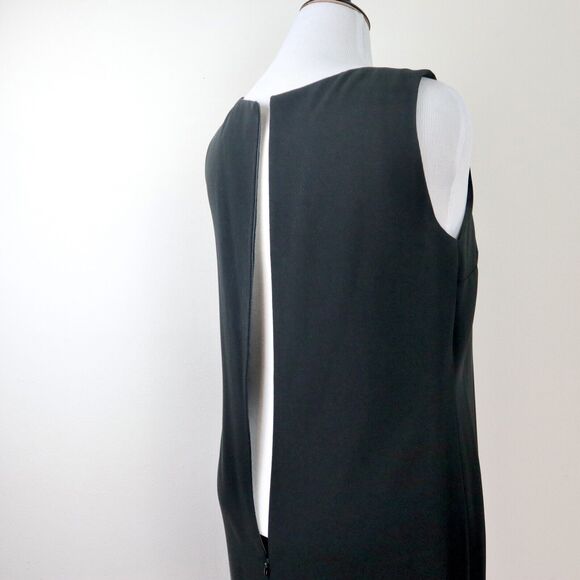 Louben Size 14 Sleeveless Tailored Sheath Dress Black Career Suit - Picture 8 of 11